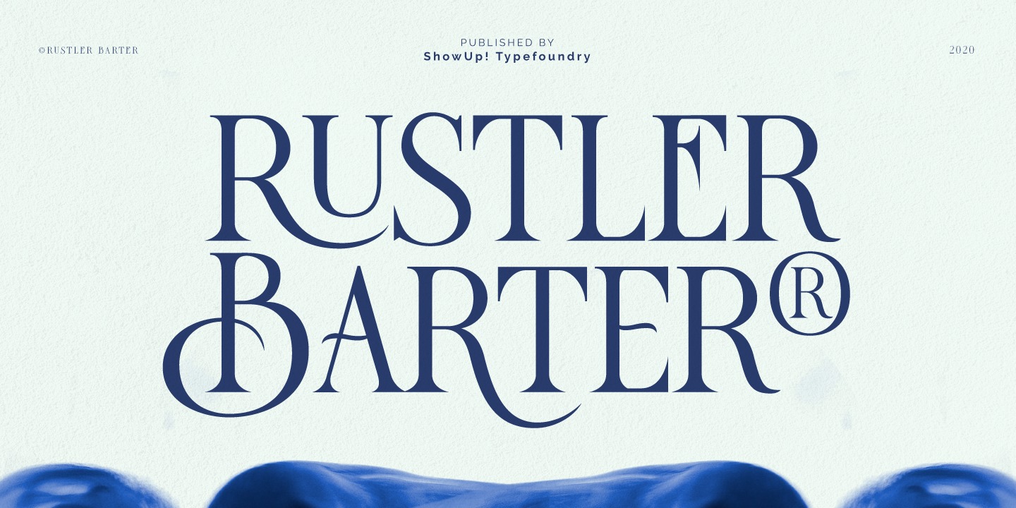Example font Rustler Barter #15